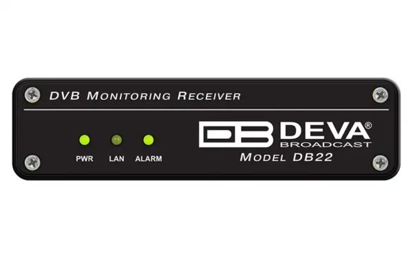 DEVA DB22 DVB monitoring receiver front panel