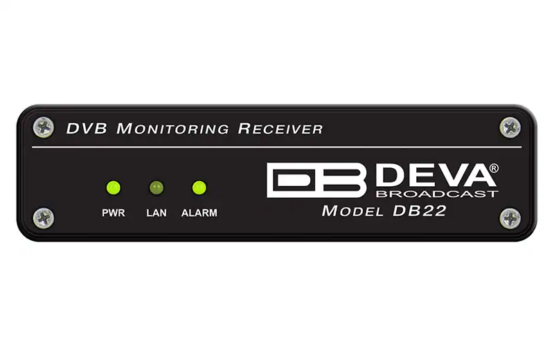 DEVA DB22 DVB monitoring receiver front panel