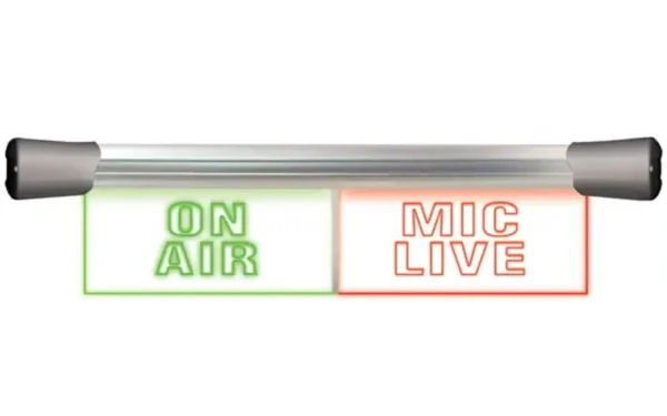 Sonifex LD-40F2ONA-MCL twin 2x20cm ON AIR and MIC LIVE LED studio sign