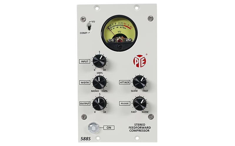 PYE 588S compressor front panel with VU meter and controls