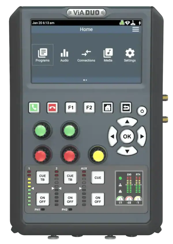 Tieline ViA DUO Ultra-Portable IP Broadcast Codec