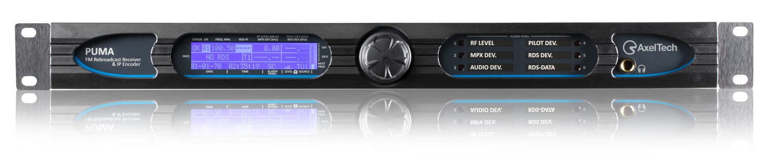 AxelTech PUMA FM rebroadcast receiver and IP encoder