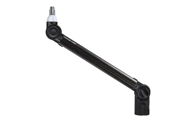 Biquad Nano Arm black microphone stand with ON-AIR LED