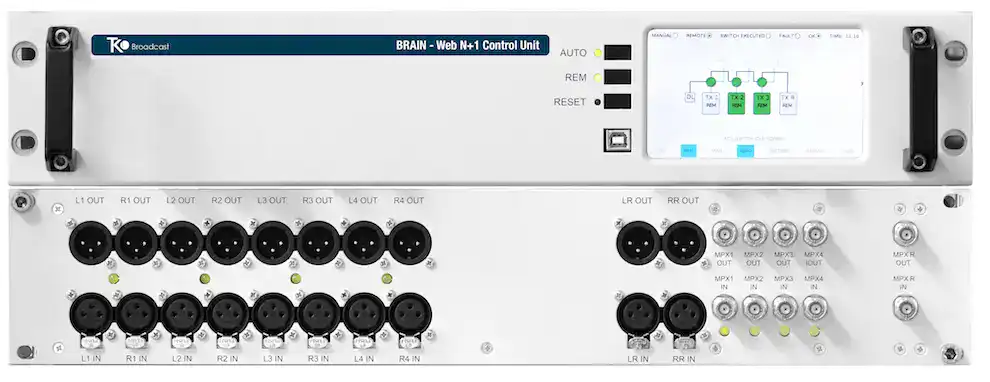 TEKO Broadcast N+1 automatic transmitter change-over controller